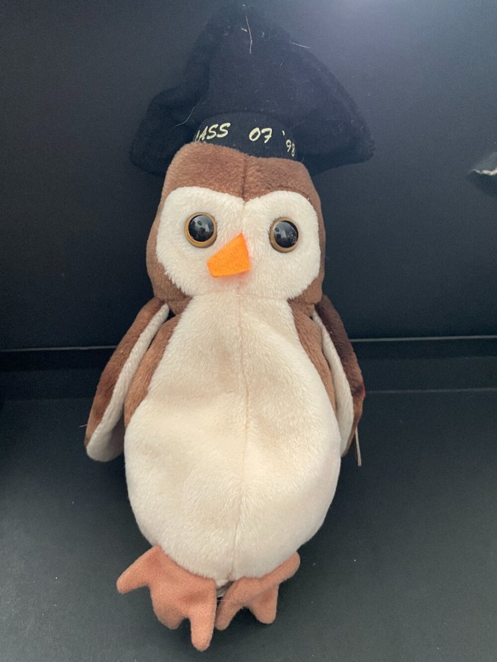 WISE the Graduation Owl TY Beanie Baby–NWT